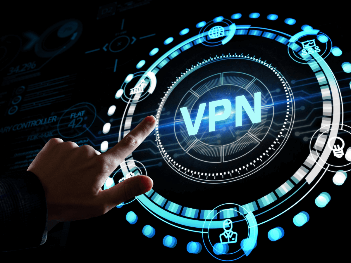 VPN access with hand pointing