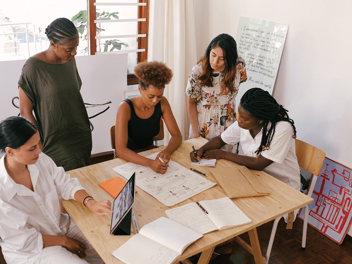 employees enhancing their cross-skilling in the data industry
