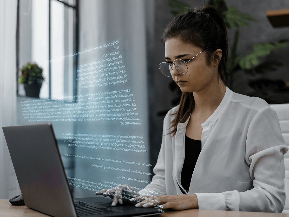 An intern with cyber security degree.