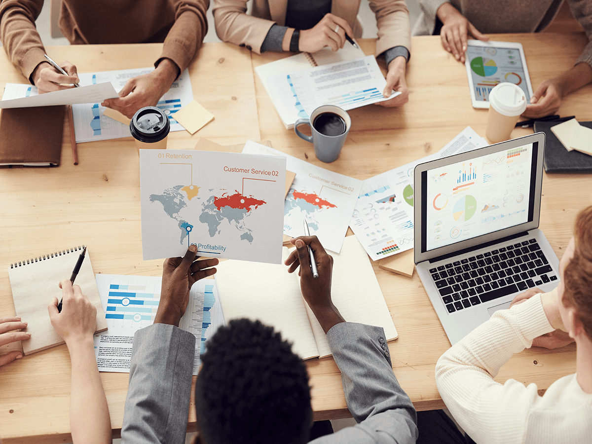 Data professionals with advanced data mining techniques used in business.