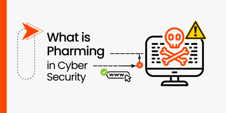 What is pharming in cyber security?