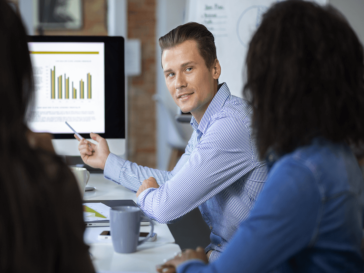 Data scientists examine large data sets with big data analytics for business intelligence.
