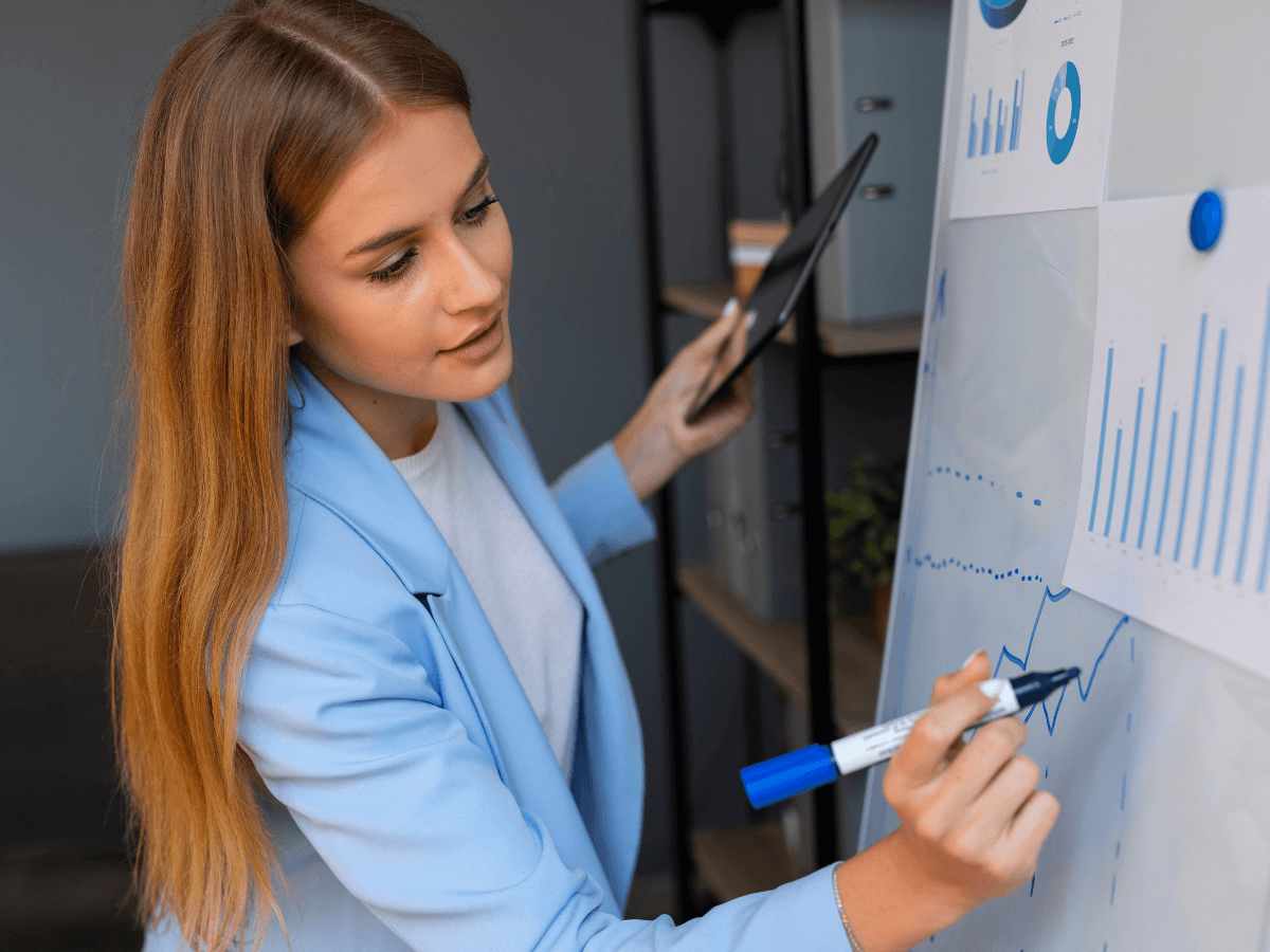 Data scientist applying maths & stats for data science report.
