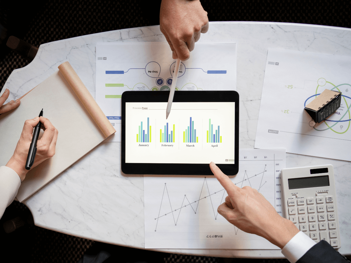 Data analysts improving techniques using K-means clustering.