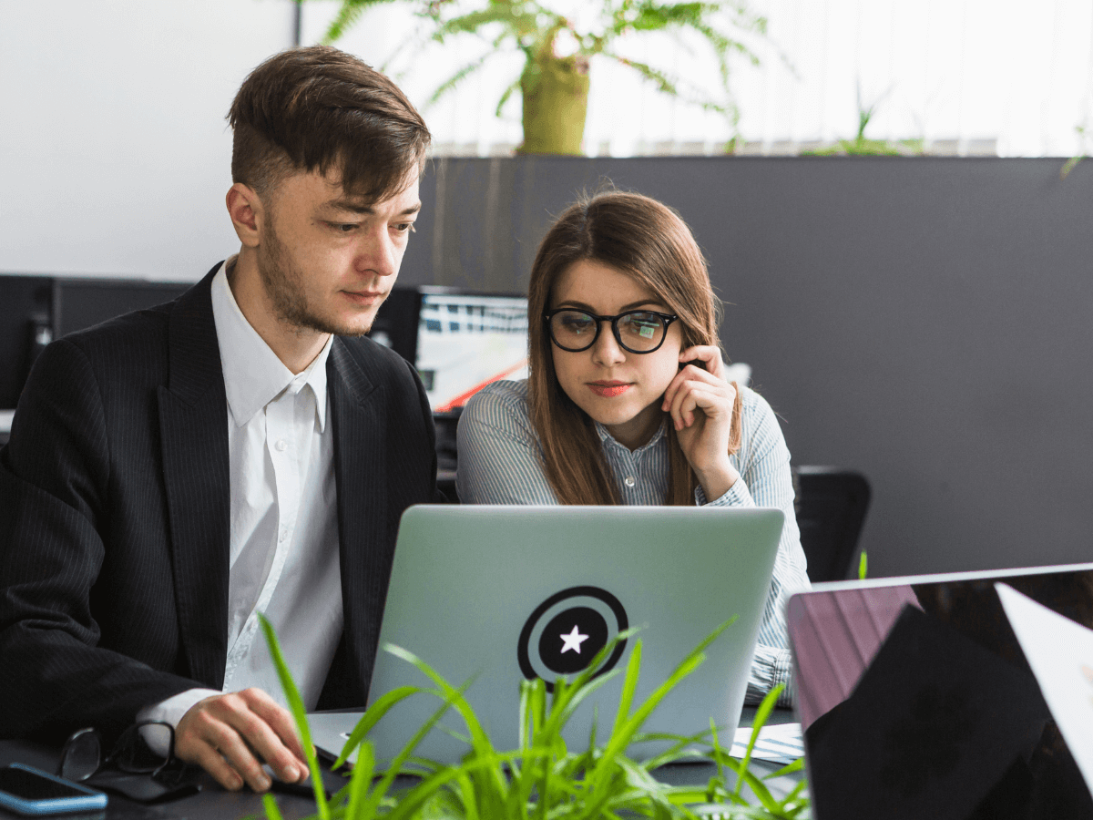 Cyber security specialist networking to other professionals through social media sites.