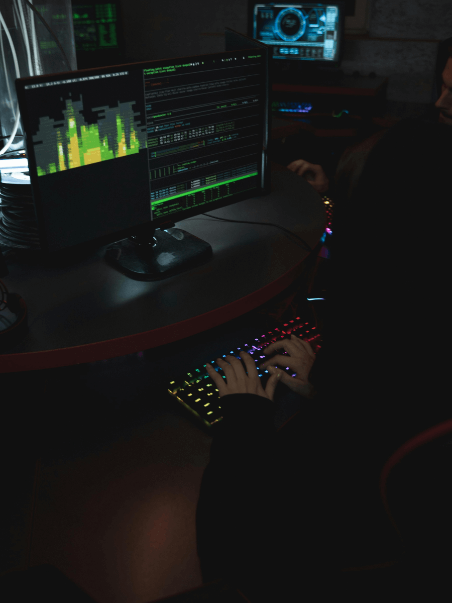 IT expert learning the pros and cons of software engineering or cyber security job.
