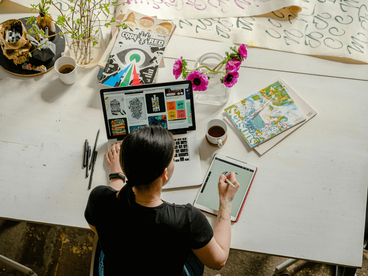 UX designer applies design psychology to projects. 