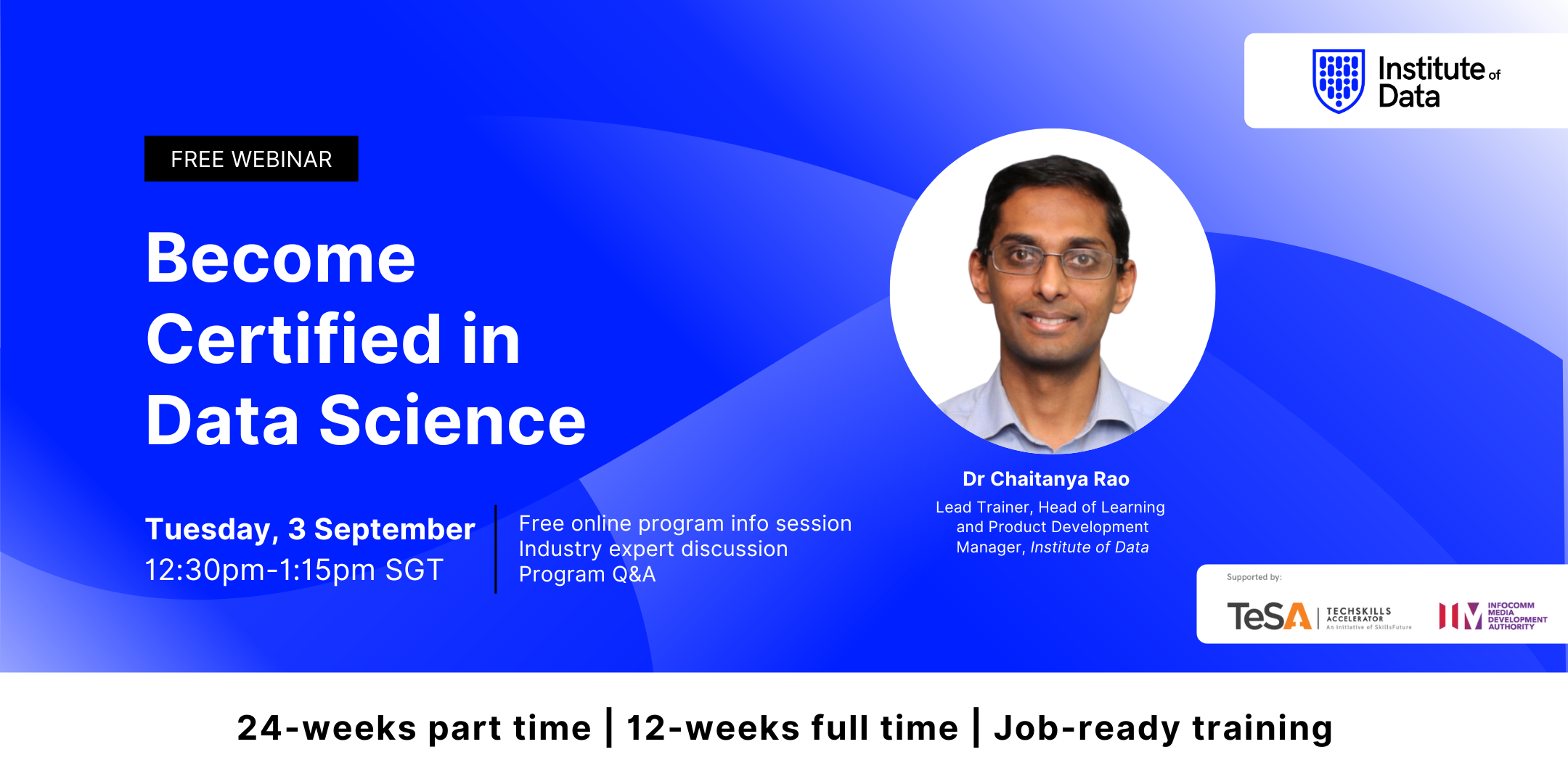 Singapore Data Science Webinar 3 September